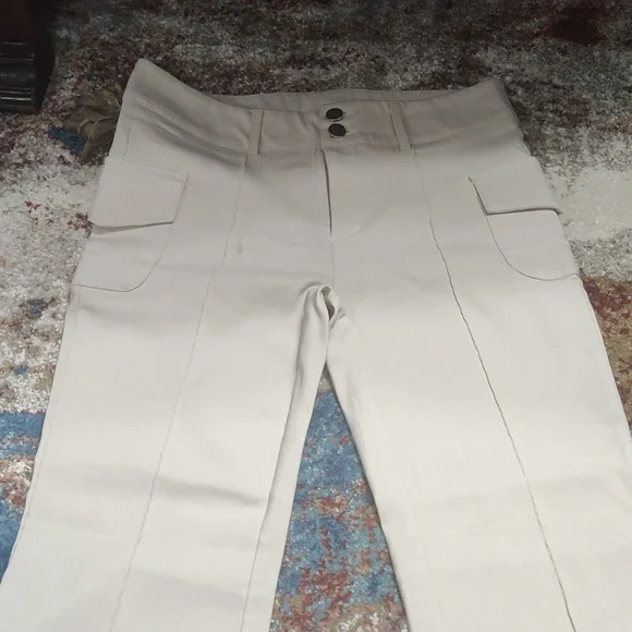 SHEIN Cream Pants NWOT - Picture 6 of 13